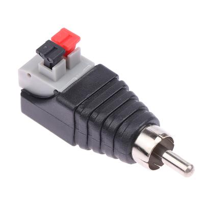 2 Stück Lautsprecherkabel zu Audio-Steckerkabelbuchse Schnellpressstecker Cinch-Steckverbinderadapter Lautsprecheranschluss Universalkabel