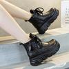 Bottes courtes style rétro britannique à semelles épaisses pour femmes, nouvelle collection automne-hiver 2026, avec ajout de polaire pour bottes femme