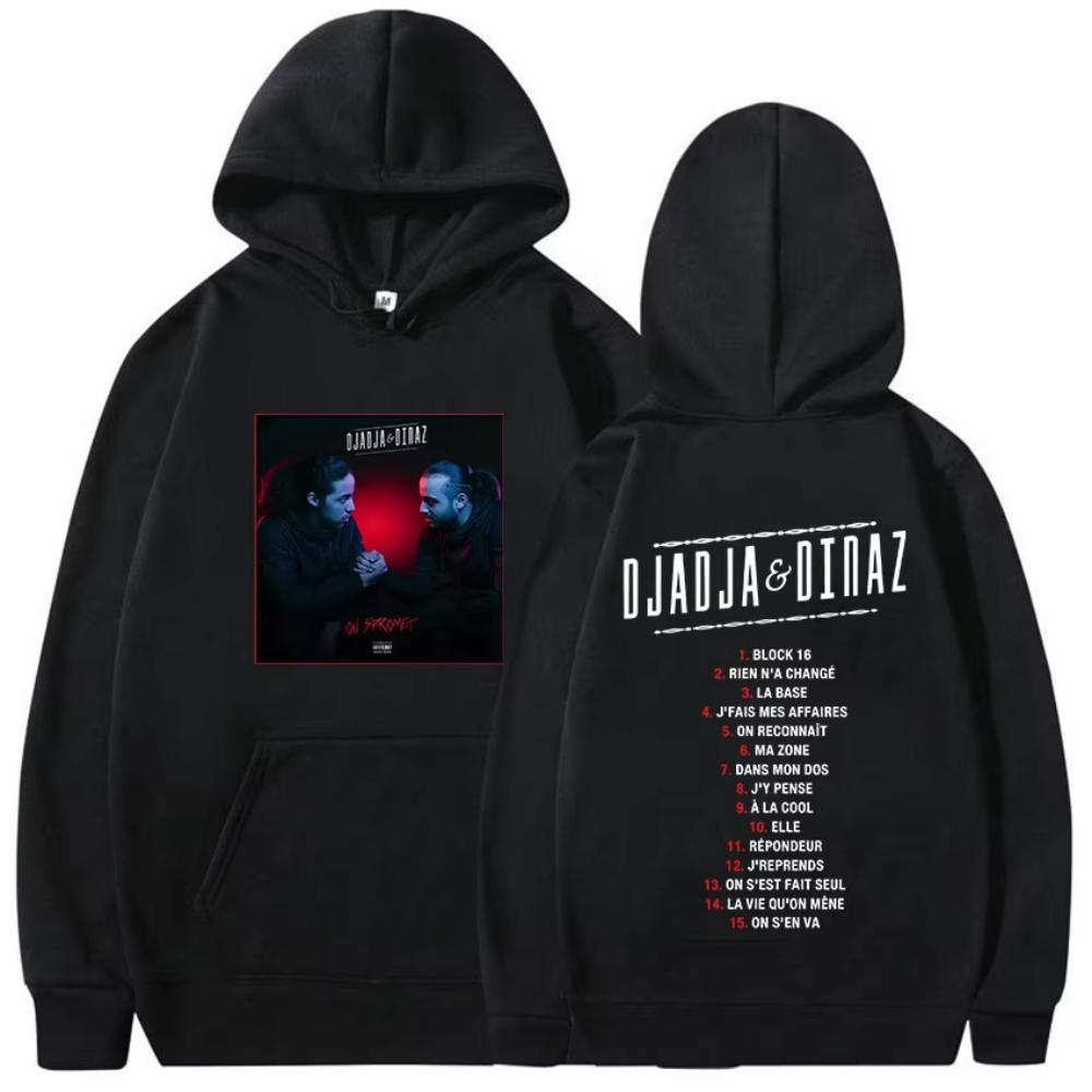 

Rapper Djadja Dinaz Tour Album Graphic Hoody Mens Clothing Hip Hop Gothic Sweatshirt Vintage Oversized Long Sleeve Hooded S