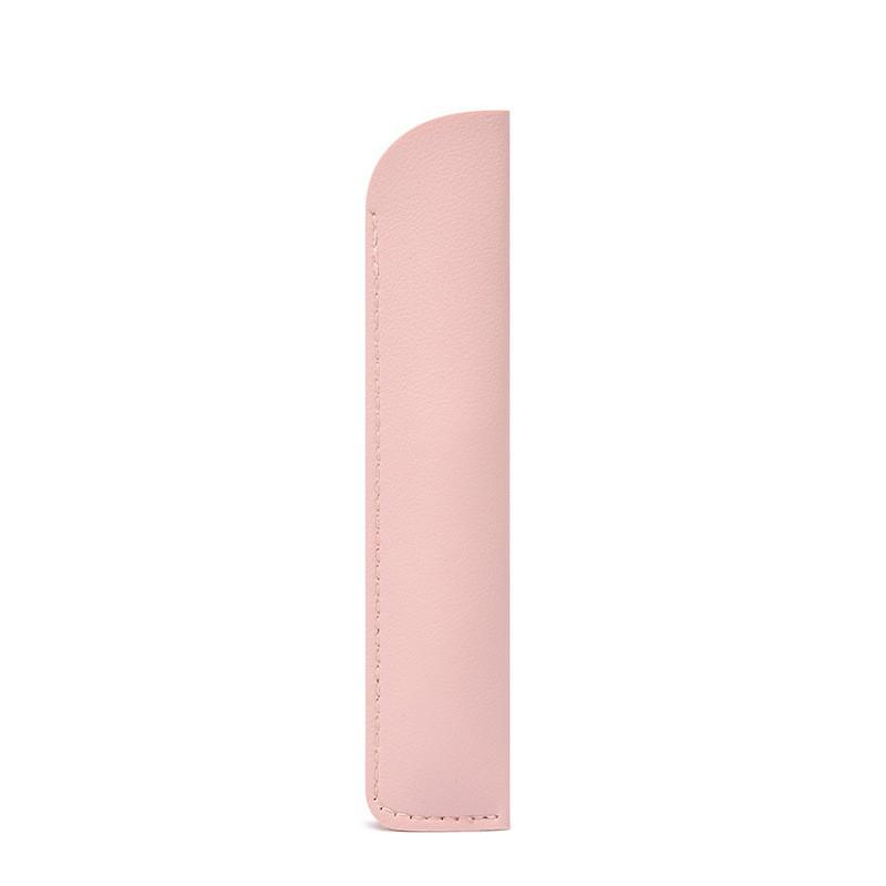 Slim PU Pen Sleeve Case Gel Ink Pens Compact Stationery Organizer In 9 Colors Universal Design Students Office Use
