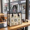Bohemian Floral Pattern Tote Bag Casual Large Capacity Daily Shoulder Handbag