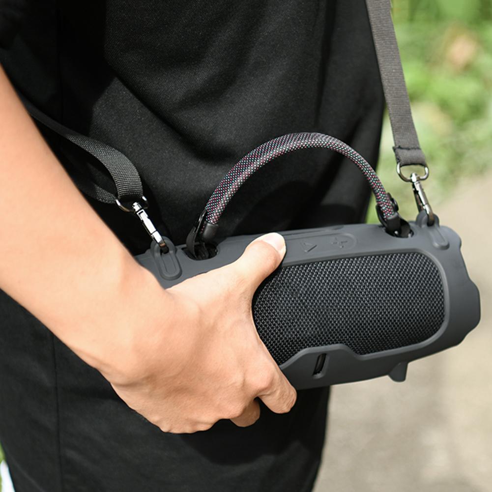 Silikonowe etui z paskiem na ramię Przenośne podróżne miękkie etui Silikonowe etui ochronne Skorupa dla głośnika przenośnego JBL Charge 6