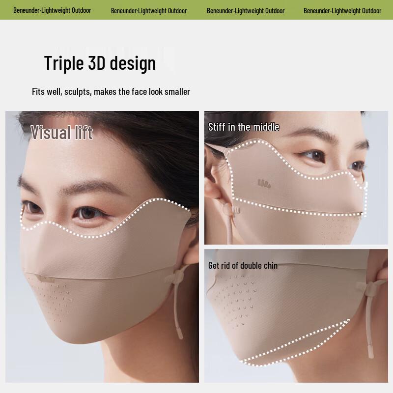 Beneunder Lightweight Seamless UV Protection Face Mask