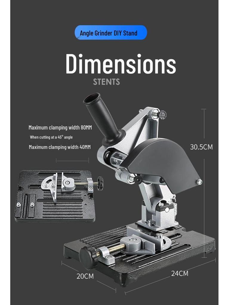 Universal Angle Grinder Stand: Multifunctional Modification for Table Saw & Cutting Machine