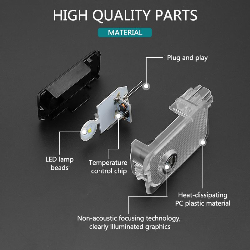 Led Car Door Projector Light Laser Welcome Lamps For Subaru Outback Legacy Impreza Tribeca Forester XV Car Accessories
