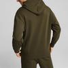 Puma Solid Hooded Knit Sweater Men Tops Dark-Green 537720-62