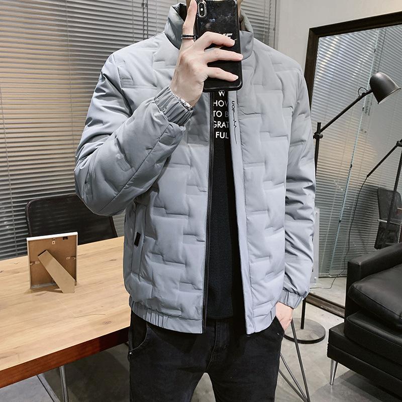 

Новая мужская хлопковая одежда осень-зима 2025, повседневная хлопковая одежда, мужские пуховики, стеганые куртки, куртки-пуховики, воротники-стойки 4XL темно-зеленого