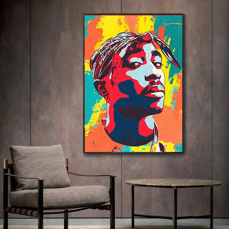 Street Graffiti Abstract Rap Singer Wall Art Poster Prints Home Decor Canvas Painting Living Room Decoration Mural Pictures