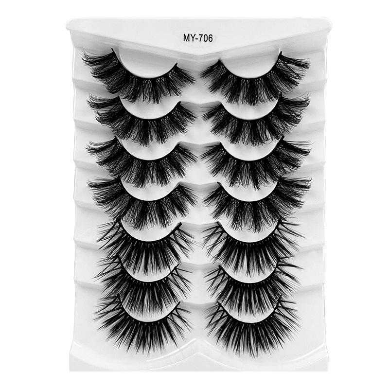 7 Pairs  Lashes Mink Individual Lashes Magnetic Lashes Lashes Extension Lashes That Look Like Extensions Lashes Extension Hk  Lashes Natural Look
