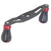 95MM Spinnrolle Schwinghebelgriff Links Rechts Angelrad Knauf ErsatzSchwarz Rot