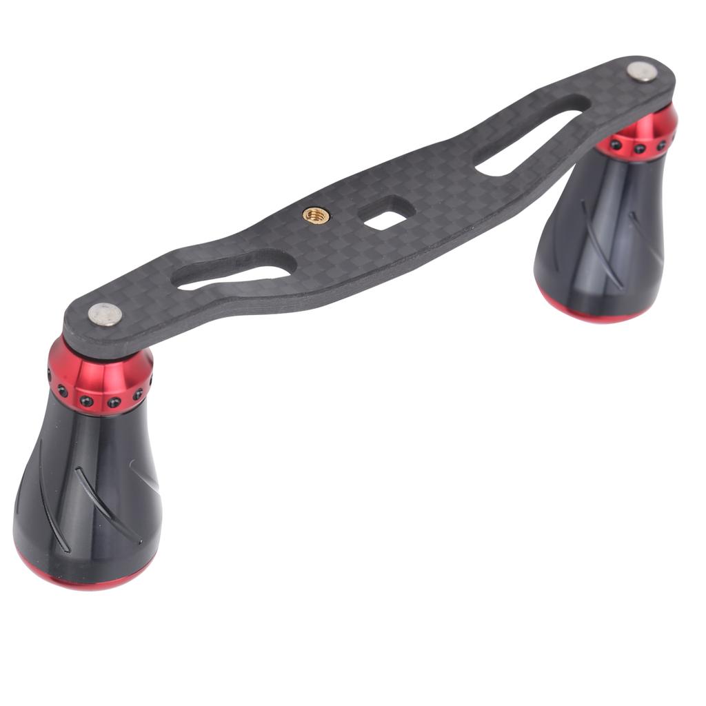 95MM Spinnrolle Schwinghebelgriff Links Rechts Angelrad Knauf ErsatzSchwarz Rot