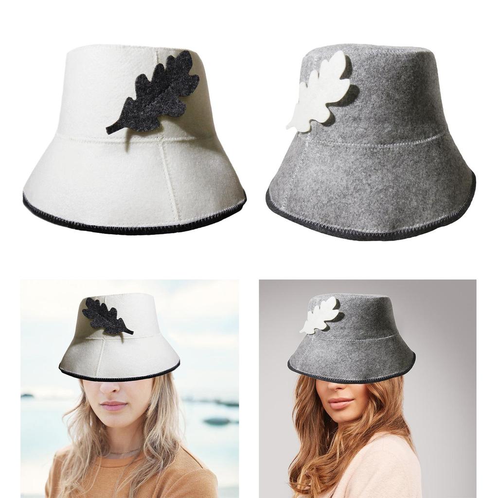 Badehut aus Filz, traditionell, langlebig, leicht, Mehrzweck-Duschhaube, angenehm zu tragen, zum Baden, Dampfen, für Männer und Frauen