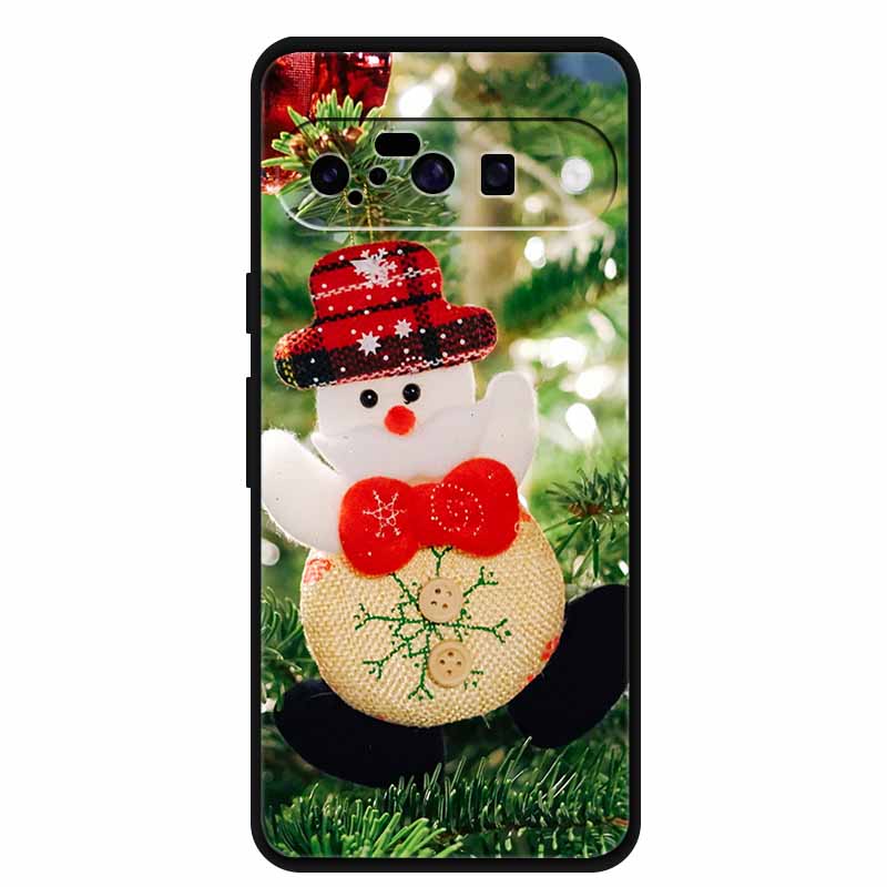 Christmas Phone Cases For Google Pixel 10 Case Silicone Soft Black Cover Christmas Tree for Pixel 10 Pro / 10 Pro XL Back Cover