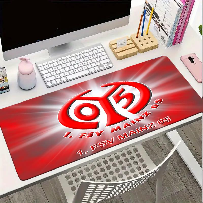 Mainz Fußball Wappen Mauspads, Gaming Mauspads, Tastaturpads, Schreibtischdekoration für Computer Notebook Fan Geschenk Geburtstagsgeschenk