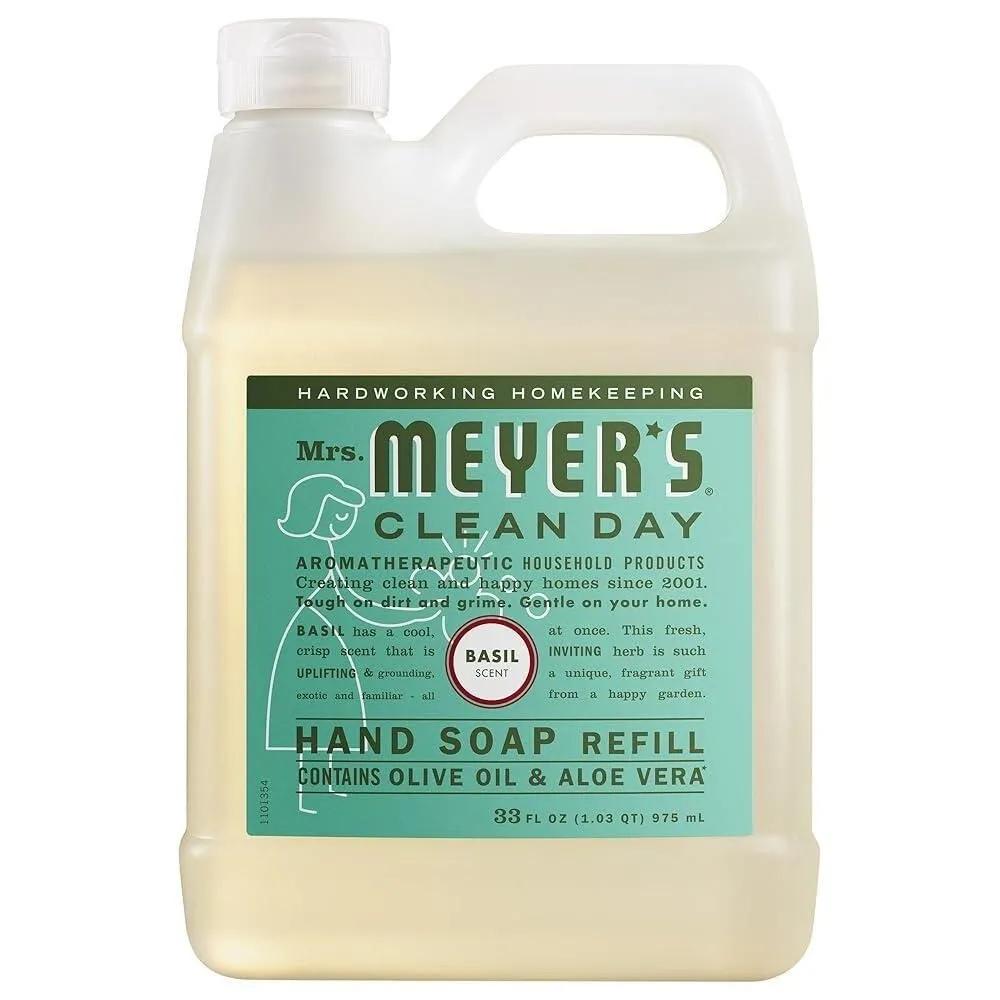 Mrs. Meyer s Clean Day Basil Hand Soap Refill 975ml