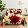 Sunflower Bed Sheet Sets Bouble Single Beds Flower Bedsheet with Pillow Case Full Queen Size 2pcs 3pcs 3D Soft Thin Fabric Home