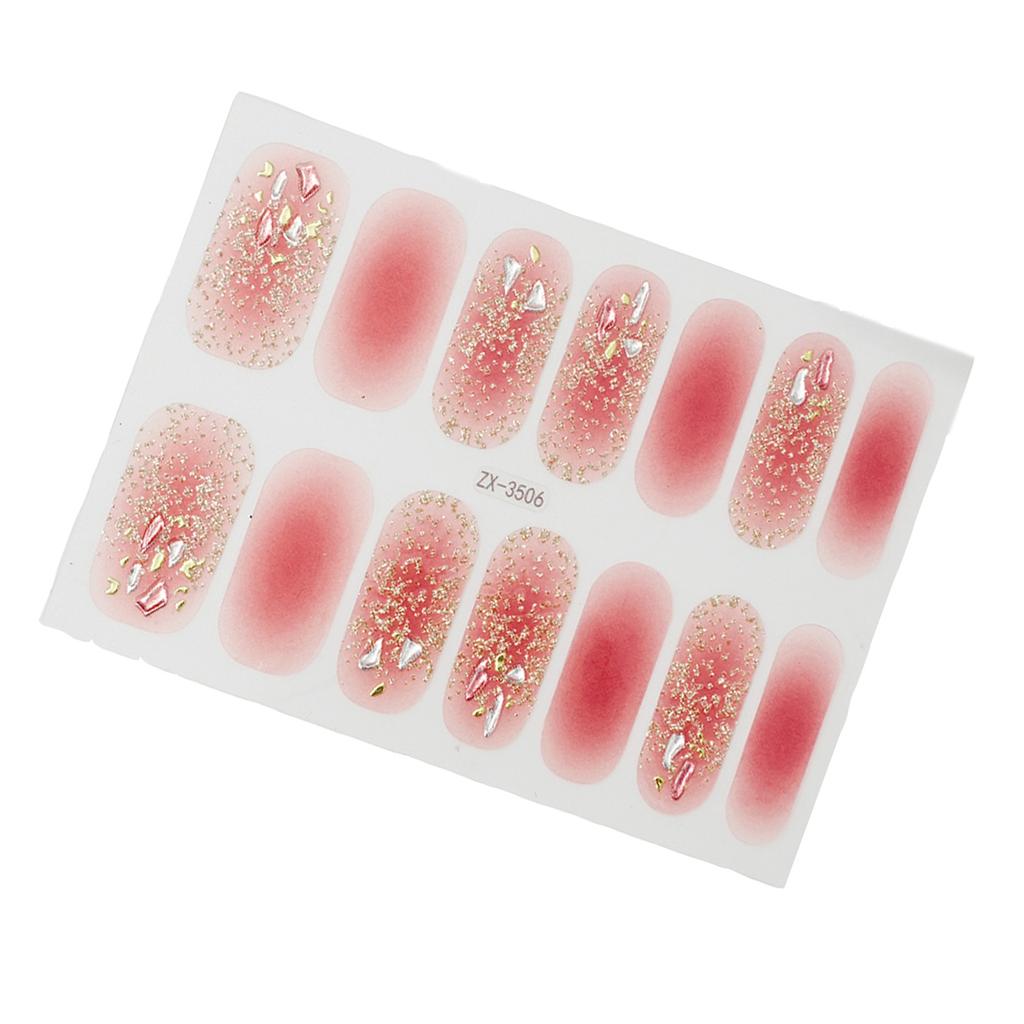 1 Piece Of Summer  Adhesive Diamond Nail Bronzing Nail Stickers