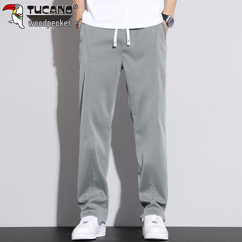 TUCANO Men's Lyocell Blend Loose Straight Casual Pants
