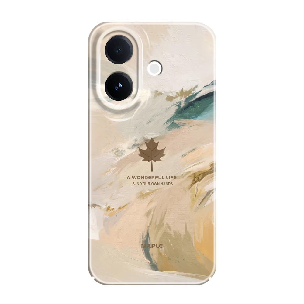 

Colorful Maple Leaf Phone Case For VIVO V60 V50 V40 Lite V27 V25 V23 V23E V20 Pro 4G 5G Film Hard Cover V40 5G