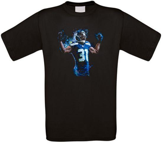 Kam Chancellor Seattle American Football T-Shirt L