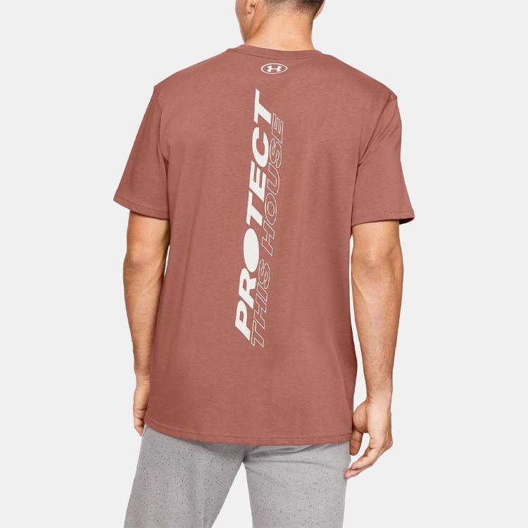 Under Armour Graphic Training Sports Tee Men Tops Red 1351631-226