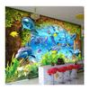3D Wallpaper Modern Underwater World Dolphins Cartoon Kids Bedroom Murals Living Room Background Wall Painting