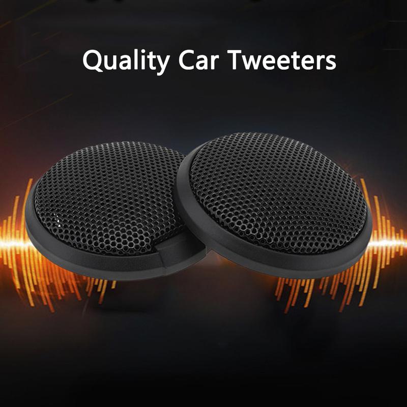 12V Universal Car Tweeters Speakers 109dB Sensitivity Super Power High Efficiency 20W Pre-wired Car Dome Tweeters Audio Speakers