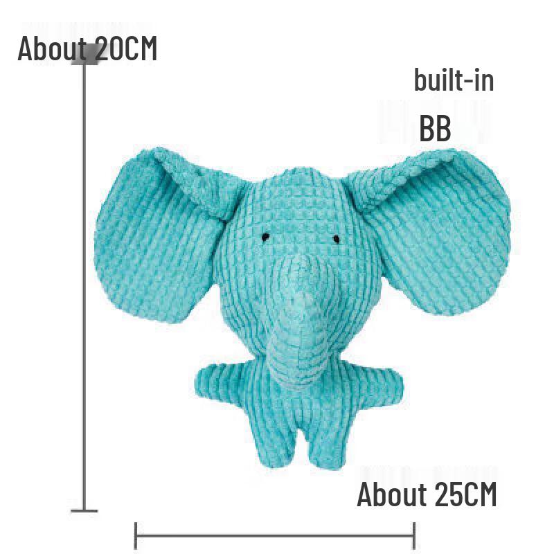 Sanhé Cartoon Animal Squeaky Ball Rope Pet Toy