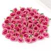 10/40Pcs Rose Artificial Flowers 2CM Fake Flowers Home Room Decor Garden Wedding Decoration DIY Scrapbook Garland Gift Accessory