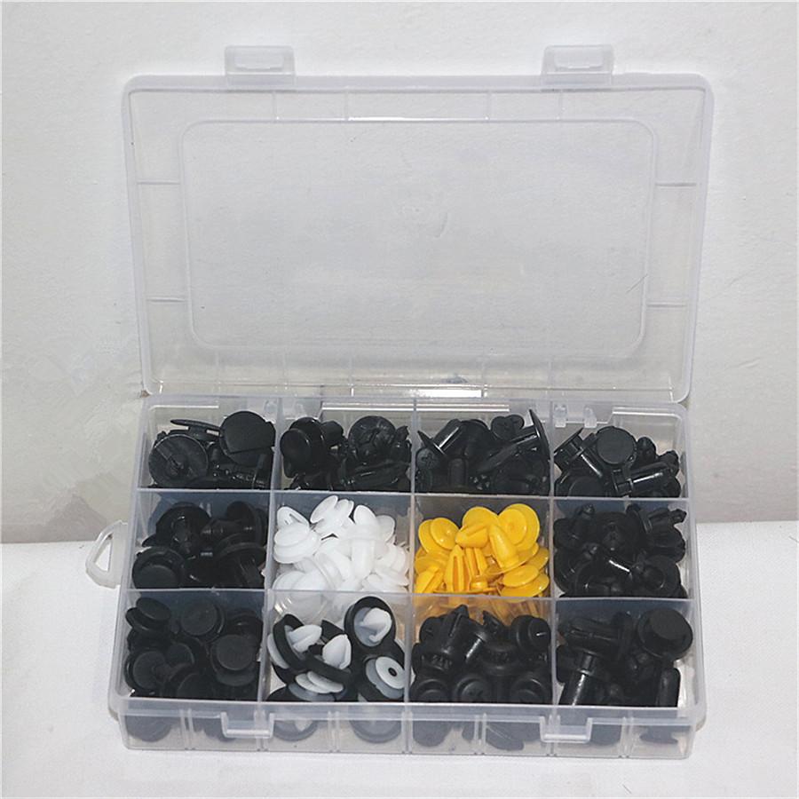 150Pcs Plastic Car Door Panels Bumper Cover Fender Fasteners Trim Clip Boxed Kit