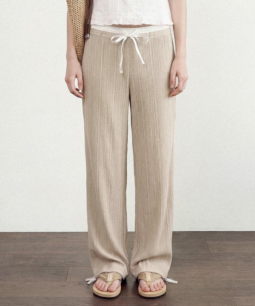 FOLNUA Terre Stripe Pants (Beige)