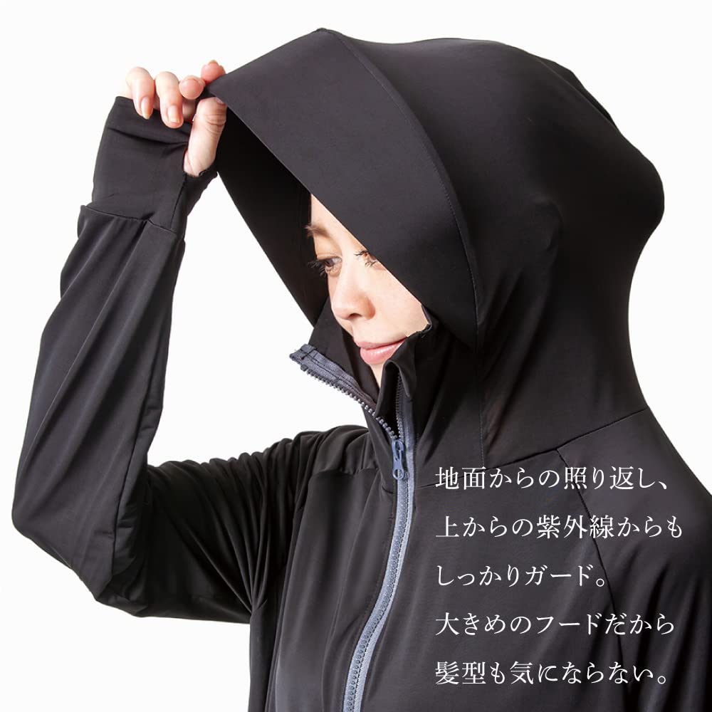 Alphax Rashguard UV Protection Hoodie Shine M Size