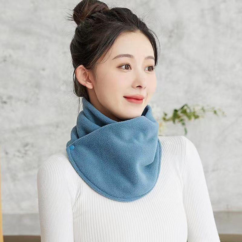 

Female Windproof Winter Warm Lamb Fleece For Women Scarves Fake Collar Scarf Plush Bib Snood Wrap Neck Protection Polar