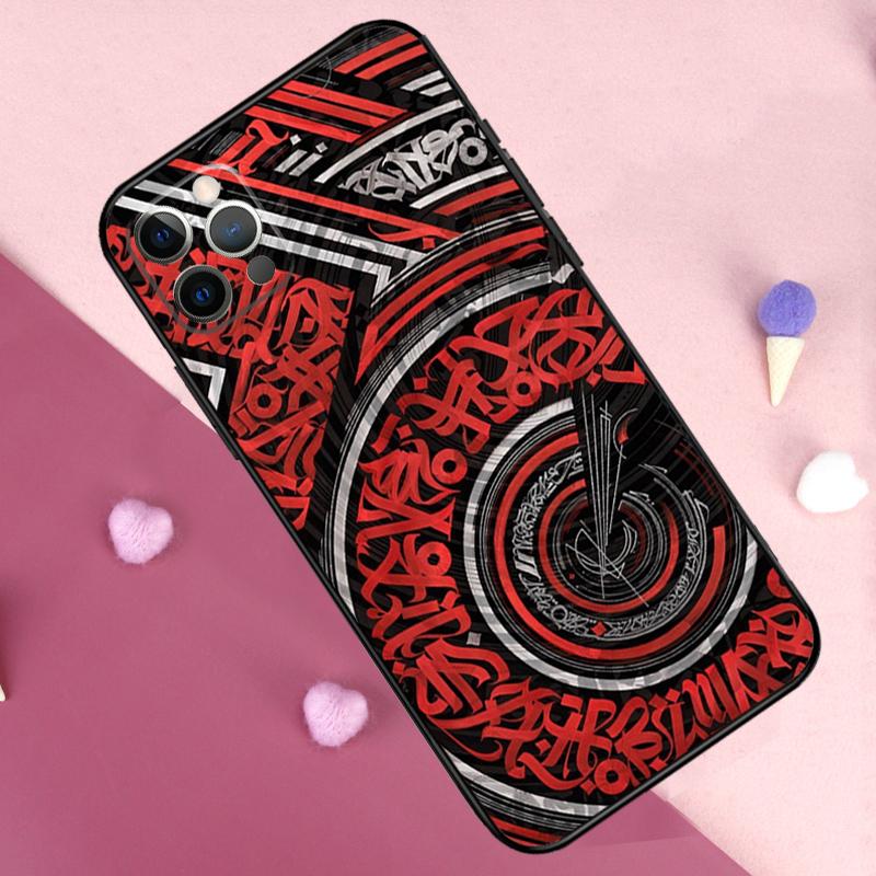Pokras Lampas Art Graffiti Phone Case For iPhone 17 Pro Max 14 15 16 Plus 11 Pro Max 12 13 Mini 16e 17 Air Back Cover