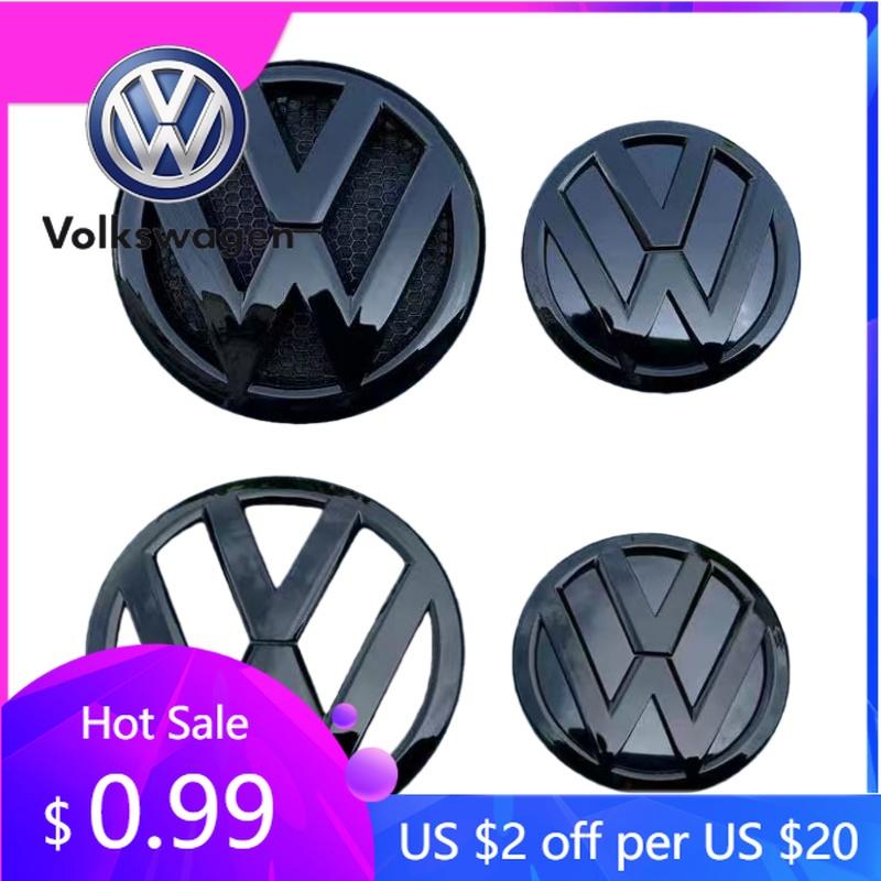 2026 Caldo Per Volkswagen VW Nero Lucido per Transporter T5 T6 2010-2020 sportvan auto griglia anteriore Copertura Tappo adesivo stemma Posteriore T