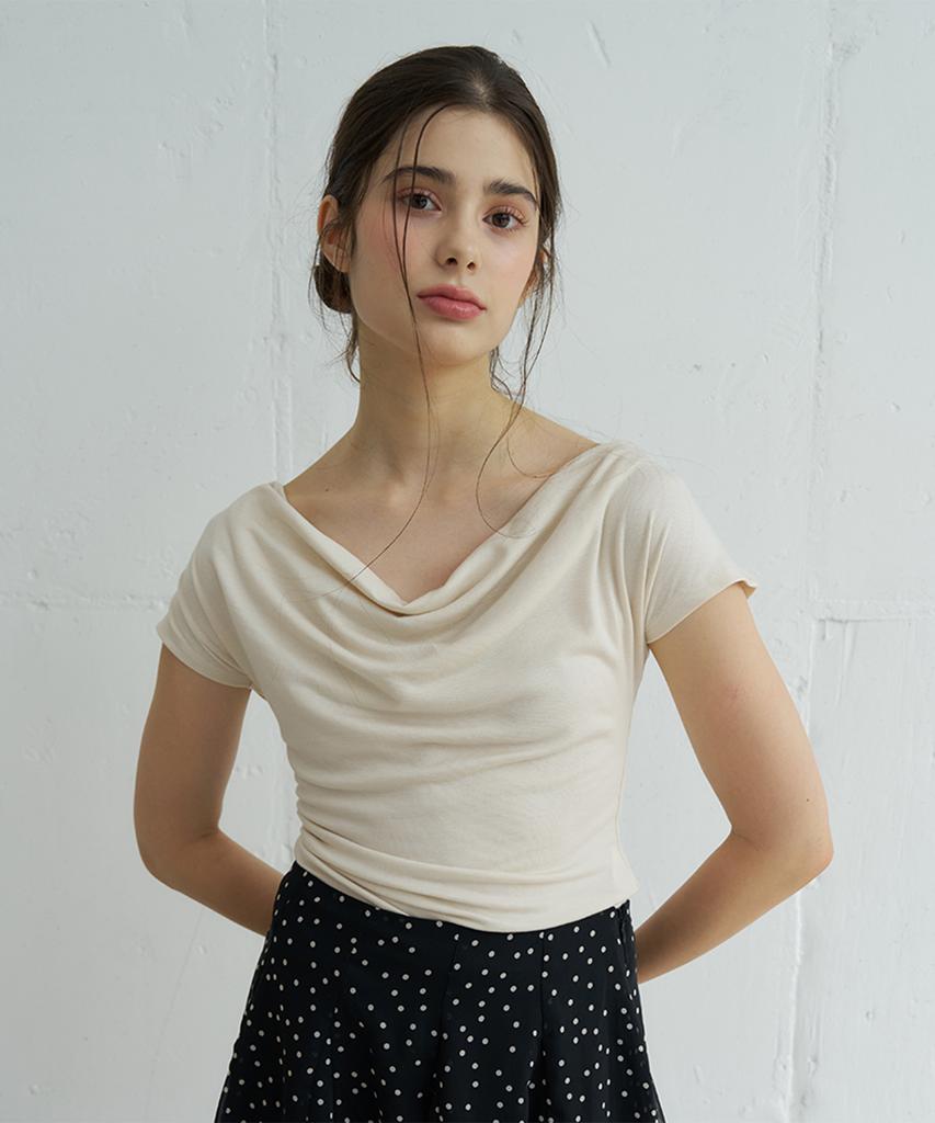 VEM.VER Drape Half Sleeve T-Shirt_3 Colors