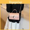 Fashionable Women's Shoulder Bag 2024 Summer Casual Small Square Bag Pu Leather