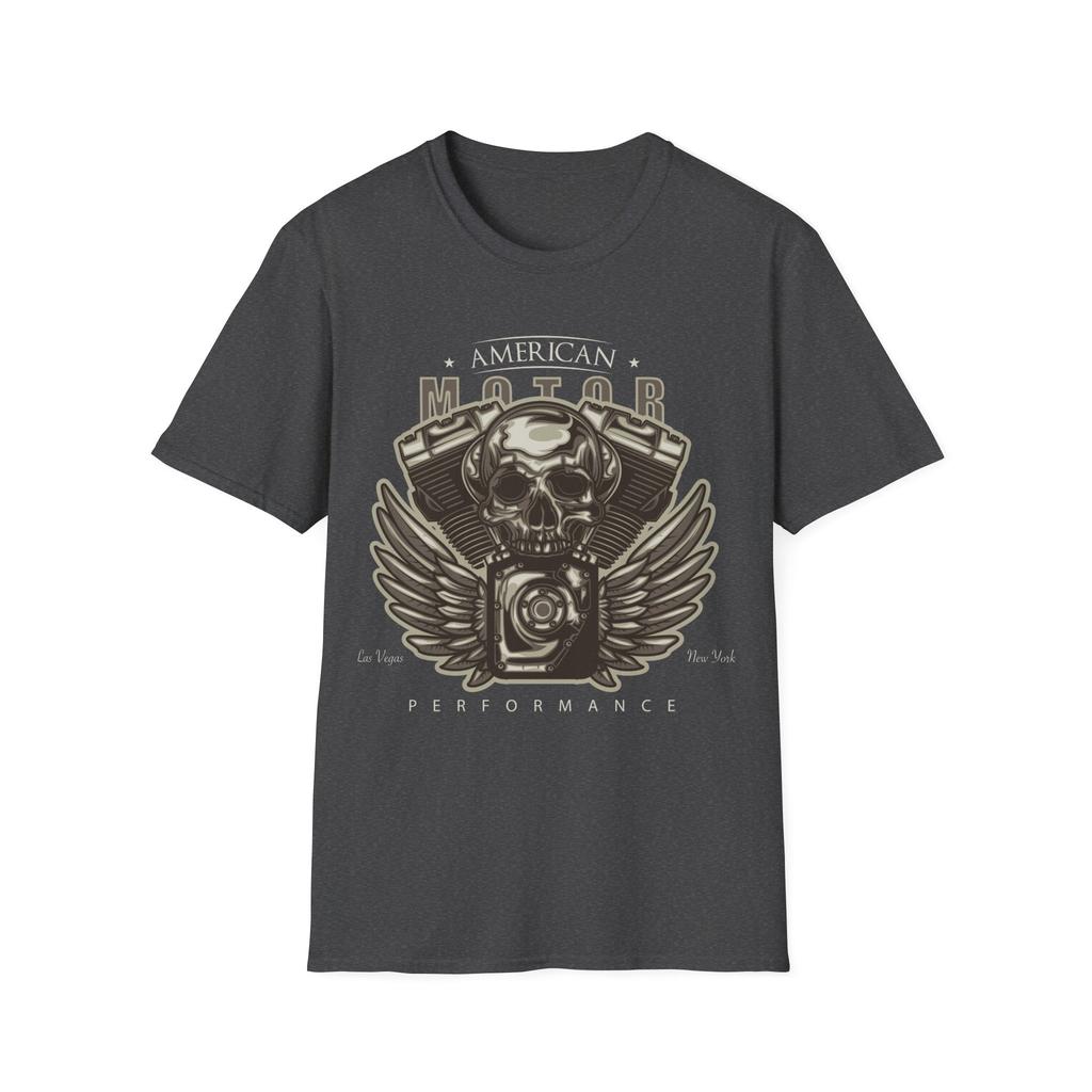 2025 Summer Luxury Brand Graphic Printed T-shirt Men's and Women's Casual Short-sleeved Round Neck Cotton T-shirt Motorcycle