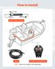 VEVOR Hydraulic Steering Kit, 70kW (90 HP), Hydraulic Steering Helm Pump & Cylinder, with 6.9 MPa/1000 Psi Max Working Pressure