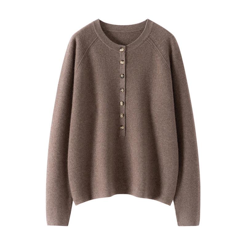 Stylish Soft Knit Cashmere Sweater for Women – Slimming Pullover, 2025 Autumn/Winter Collection