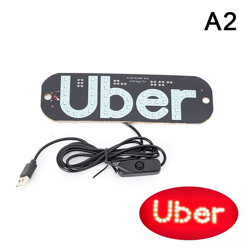 Light Sign For Car, Light Decal For Car Windshield With Suction Cups, Taxi Sign Light, Cab Indicator Lamp, CigaretteUSB
