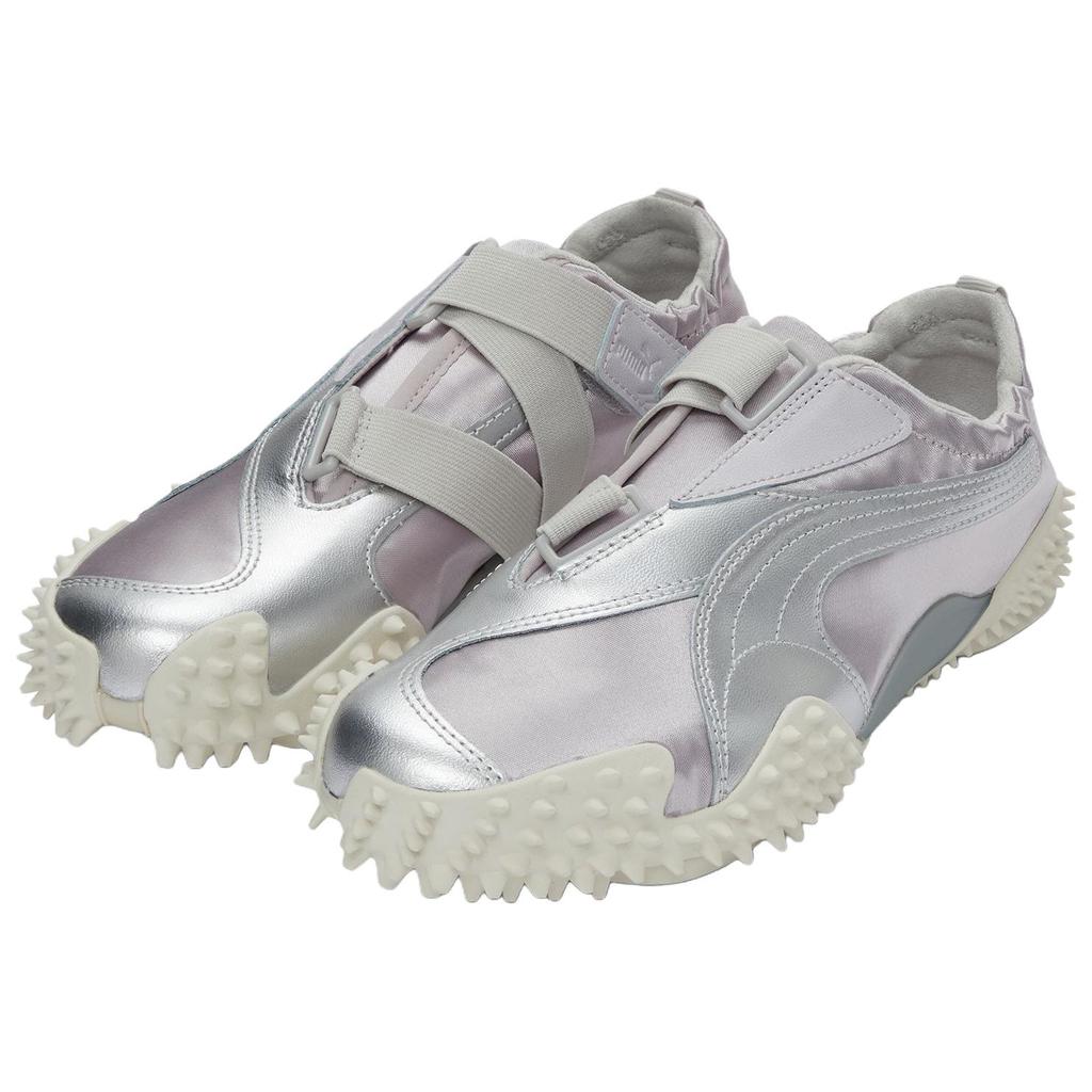 PUMA Silver Satin Ribbon Retro Sneakers Low Top Unisex 399827-03