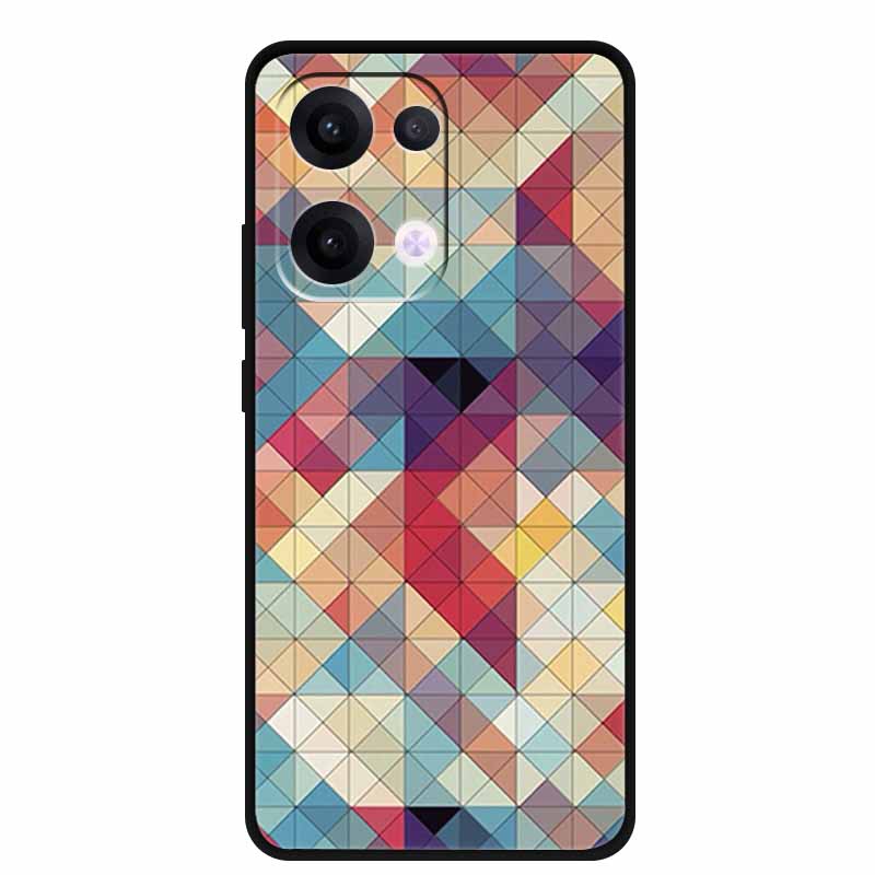 For Oppo Reno13 5G Case Soft TPU Cute Cartoon Silicon Back Cover for Oppo Reno 13 Pro Phone Cases Reno13Pro 13Pro 5G Black Shell