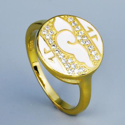 Nieuwe Gepersonaliseerde Mode Ring Handgemaakt Emaille met Nationale Stijl Retro Ring