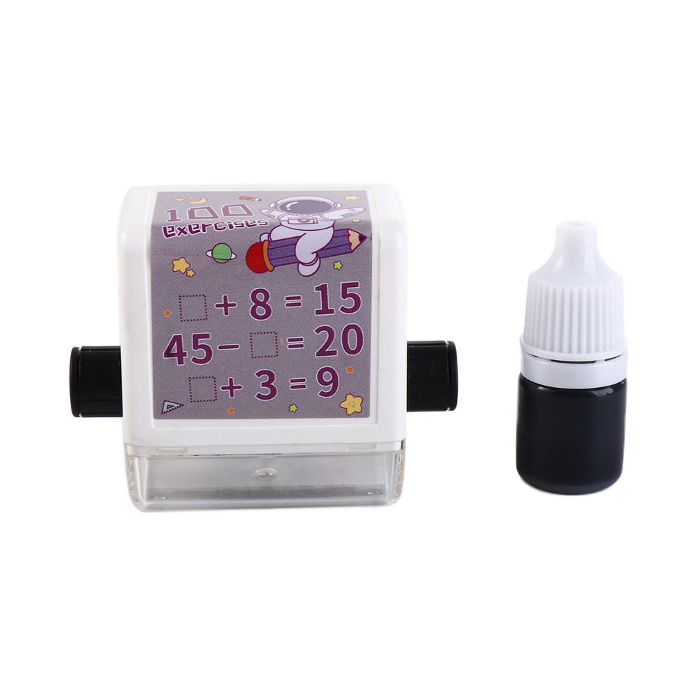 Questioner Arithmetic Rolling Stamp Math Blank Filling Scroll Questioner Math Calculating Tool