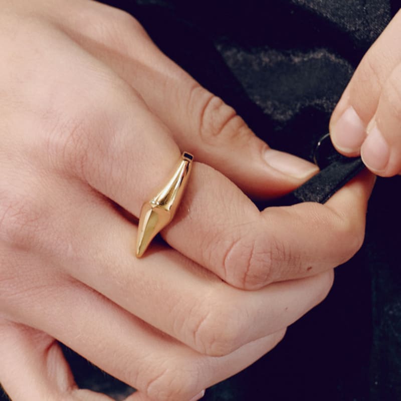 YUSOWA BARCHAN BOLD RING (2COLOR)