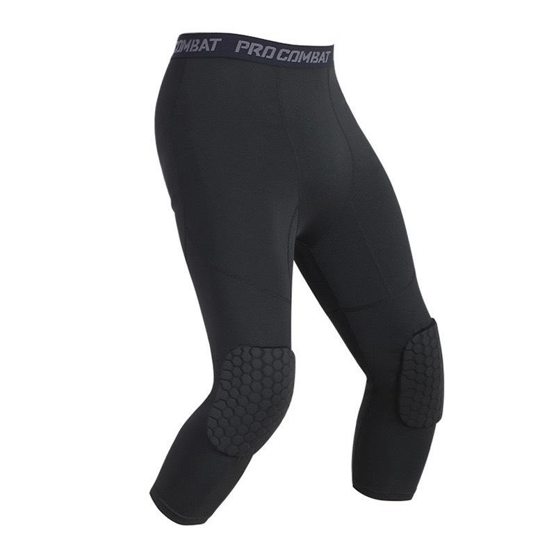 

PRO Противоударные сотовые спортивные штаны с наколенниками для защиты при игре в баскетбол на открытом воздухе Triple Extra Small (3XS)