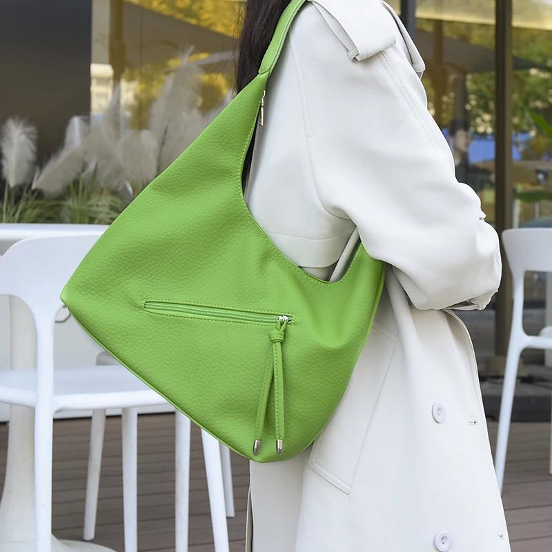 Luxury Designer Ladies Handbags Solid color Leather Shoulder Bags for Women’s Fashionable Zipper Decoration Female Crossbody Bag