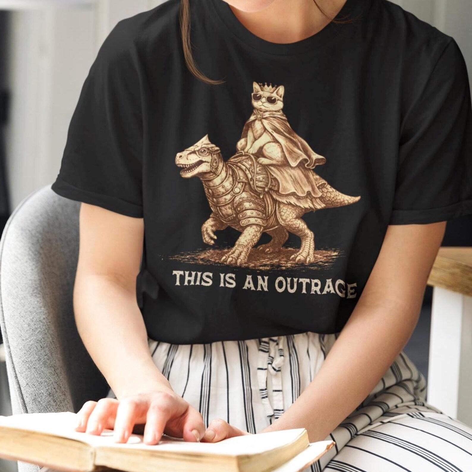 This Is An Outrage Shirt - Princess Donut and Mongo,Dungeon Crawler Carl Tshirt,Fantasy Bookish S