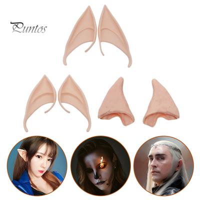 3 Paar Gummi-Elfenohren, 10 cm, 12 cm, dekorative Rollenspiel-Ohren, Cosplay, Fee, Pixie, weiche Spitzen, Anime-Party, Anzieh-Kostüm, Make-up-Zubehör